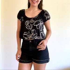 [American Eagle] Abstract Floral Blouse